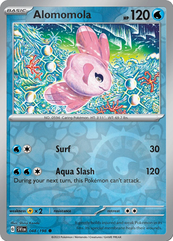 Alomomola 048/198 Scarlet & Violet (Reverse holo)