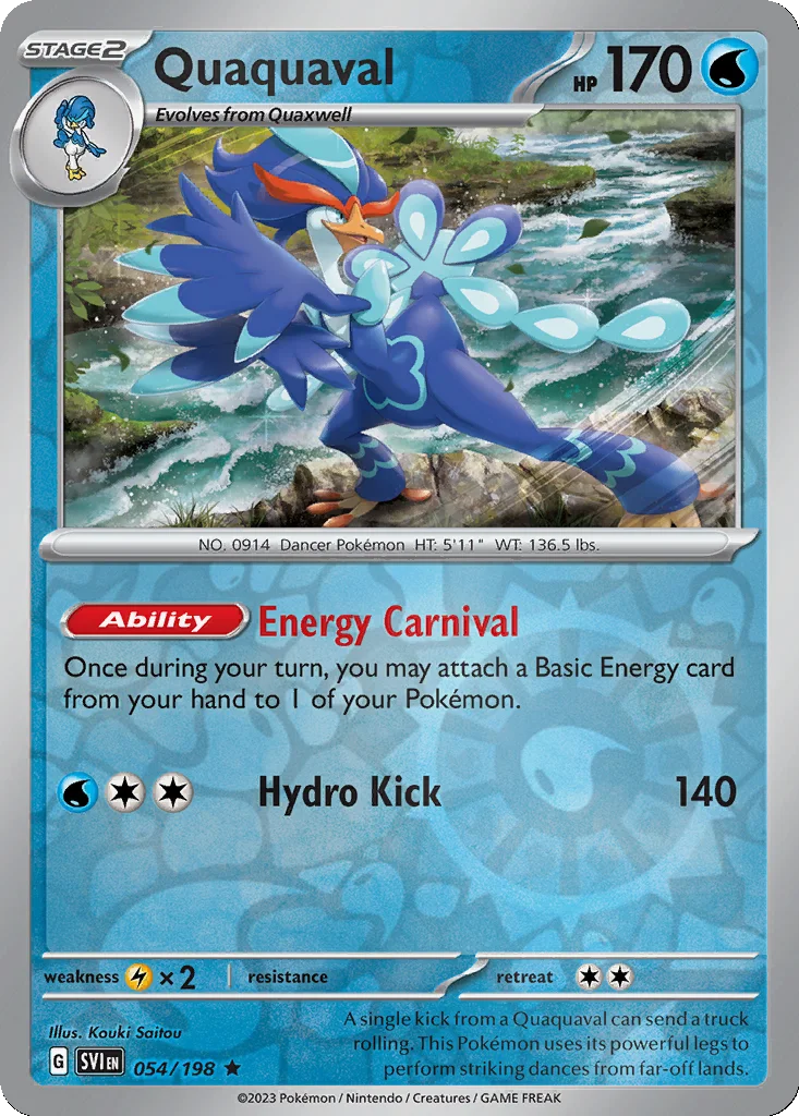 Quaquaval 054/198 Scarlet & Violet (Reverse holo)