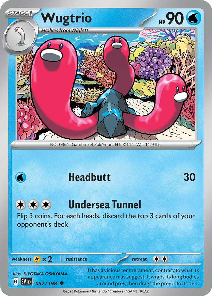 Wugtrio 057/198 Scarlet & Violet (Normal)