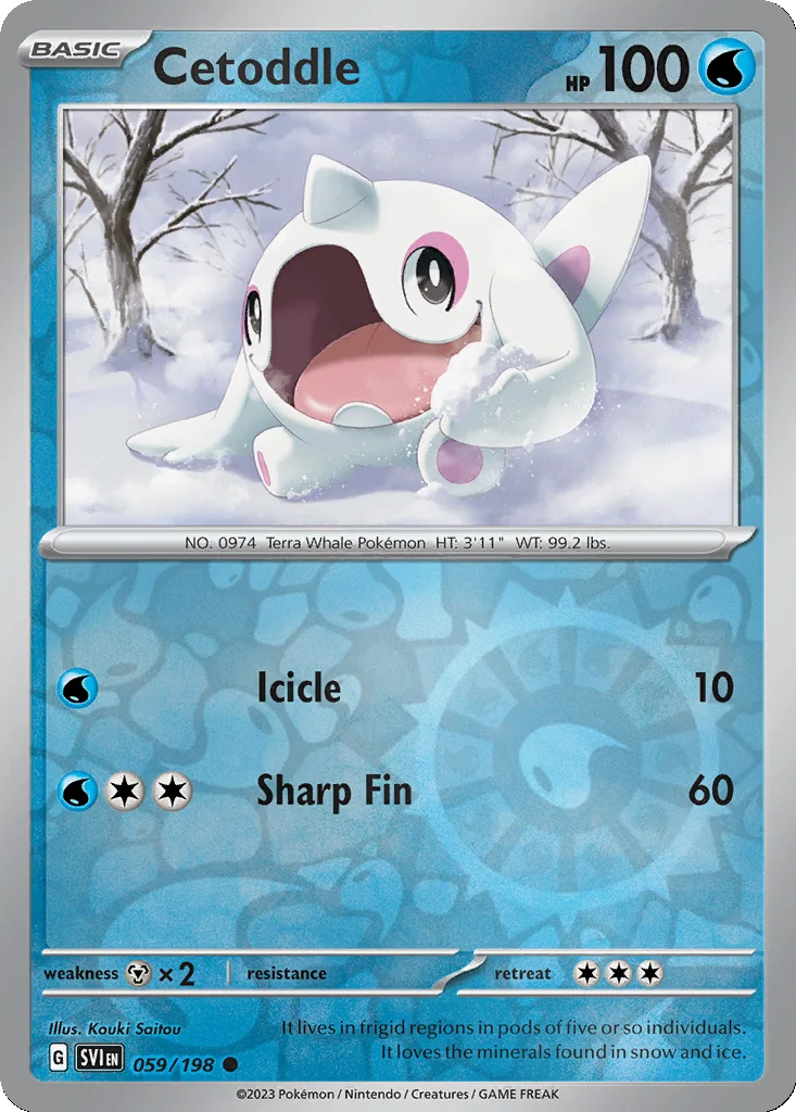 Cetoddle 059/198 Scarlet & Violet (Reverse holo)