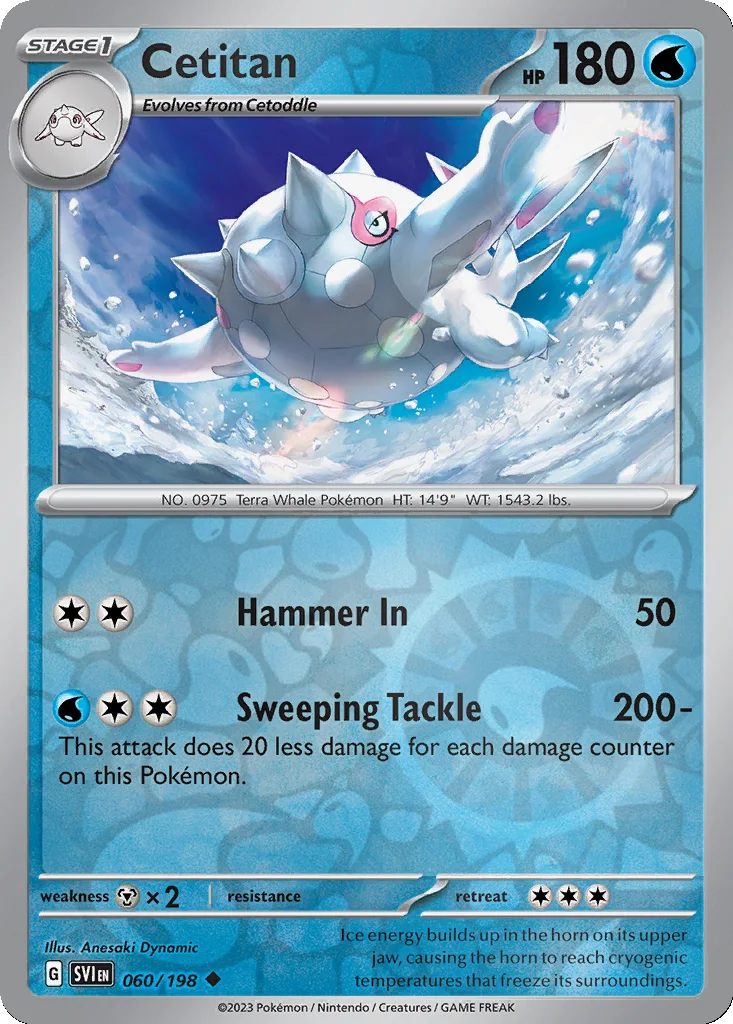 Cetitan 060/198 Scarlet & Violet (Reverse holo)