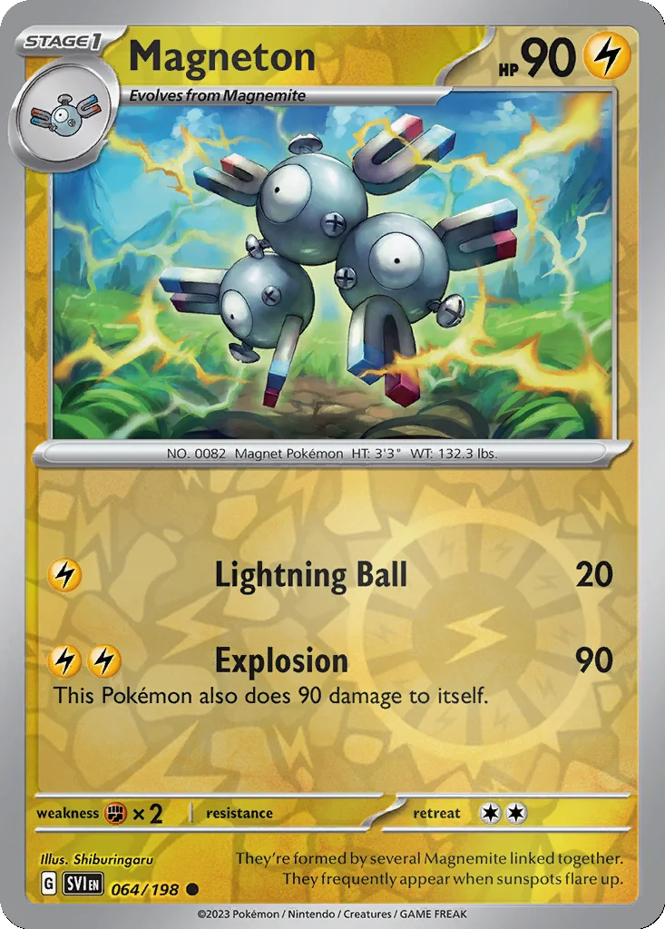 Magneton 064/198 Scarlet & Violet (Reverse holo)