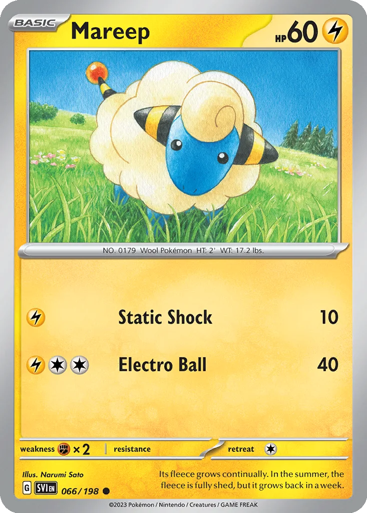 Mareep 066/198 Scarlet & Violet (Normal)