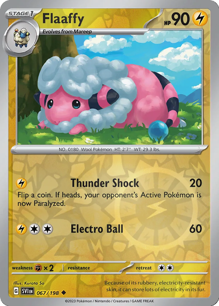 Flaaffy 067/198 Scarlet & Violet (Reverse holo)