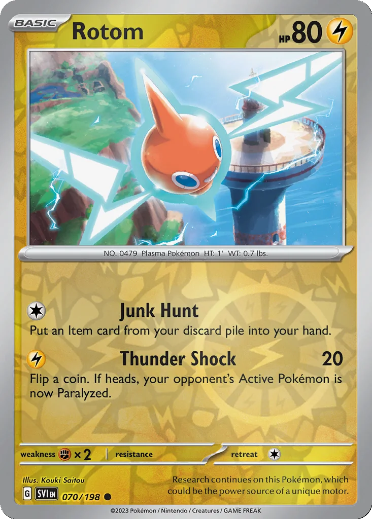 Rotom 070/198 Scarlet & Violet (Reverse holo)