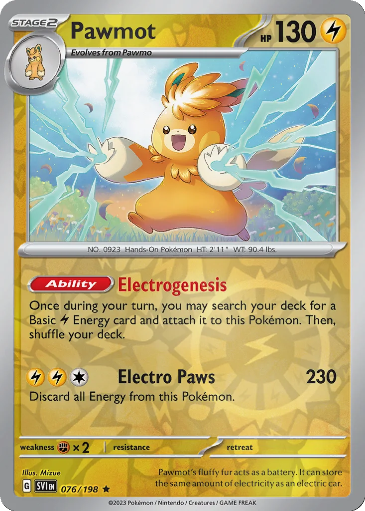 Pawmot 076/198 Scarlet & Violet (Reverse holo)
