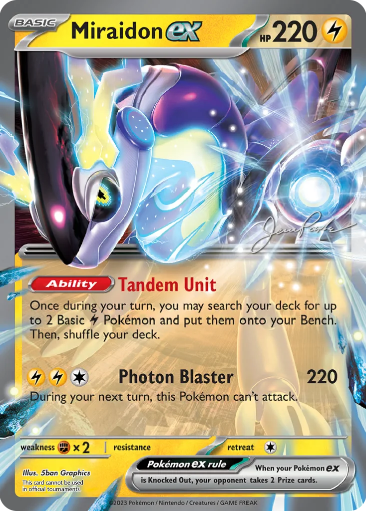 Miraidon ex 081/198 Scarlet & Violet (World Championships Deck 2024: The 'Don by Jesse Parker)