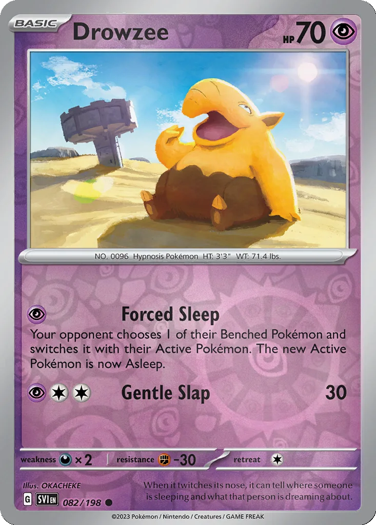 Drowzee 082/198 Scarlet & Violet (Reverse holo)
