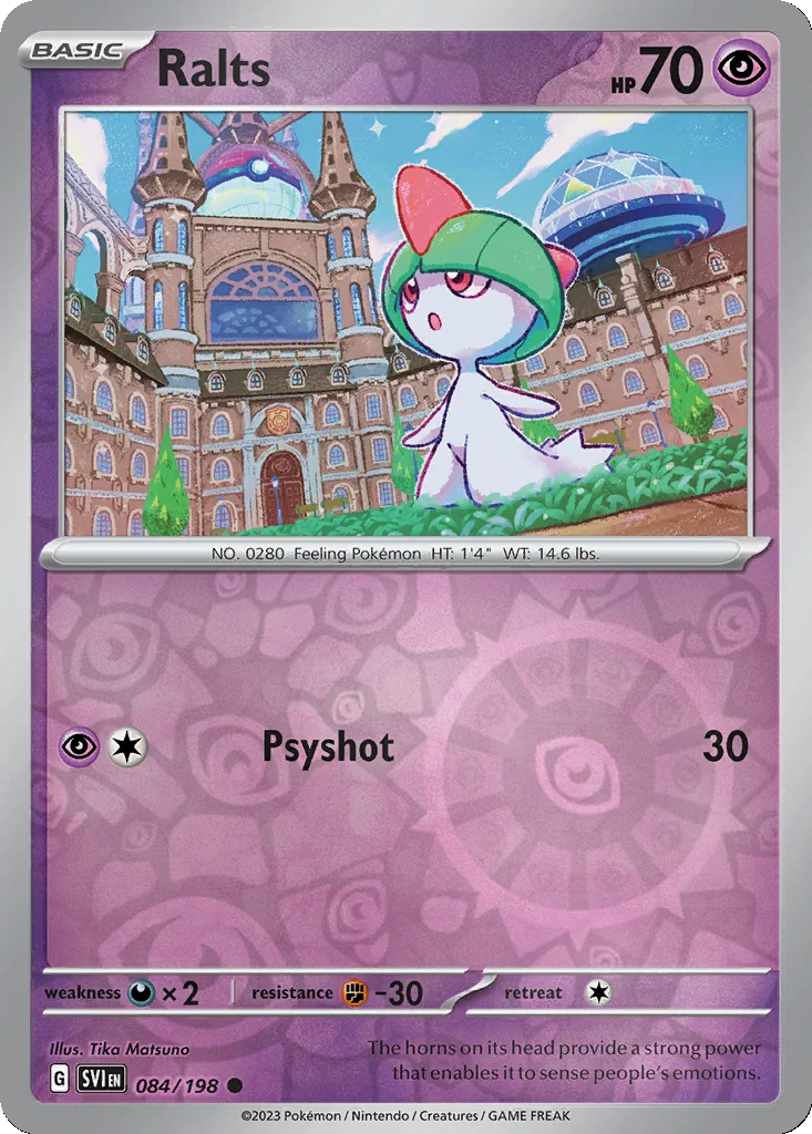 Ralts 084/198 Scarlet & Violet (Reverse holo)
