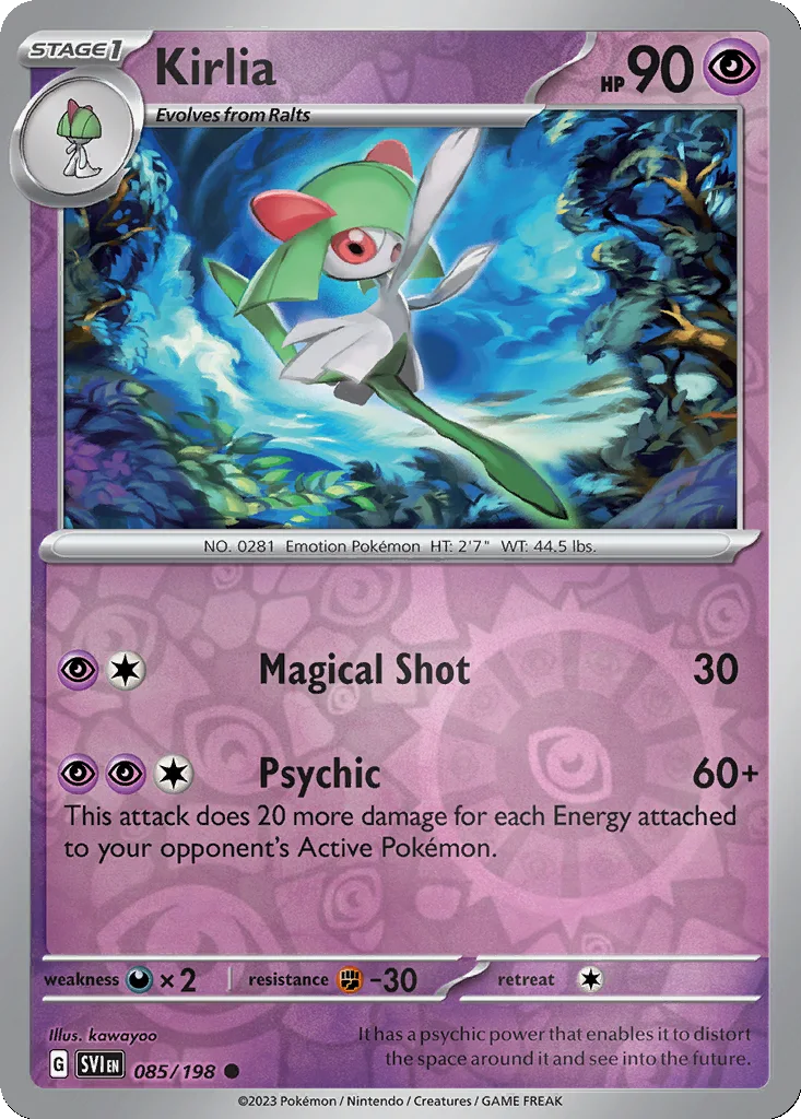Kirlia 085/198 Scarlet & Violet (Reverse holo)