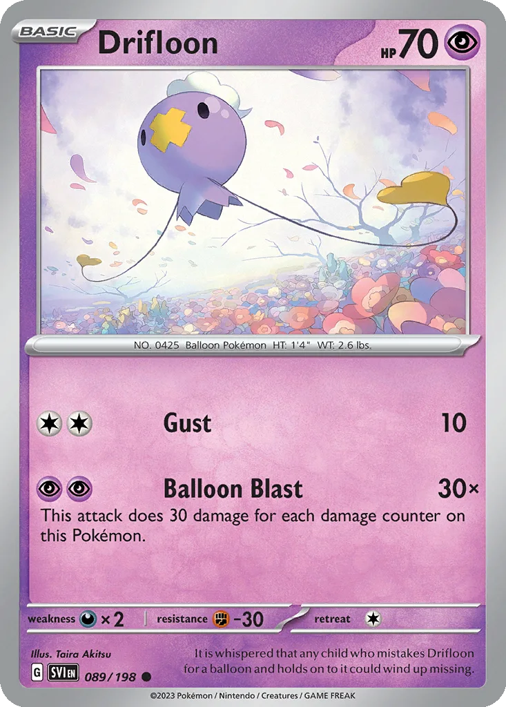 Drifloon 089/198 Scarlet & Violet (Normal)
