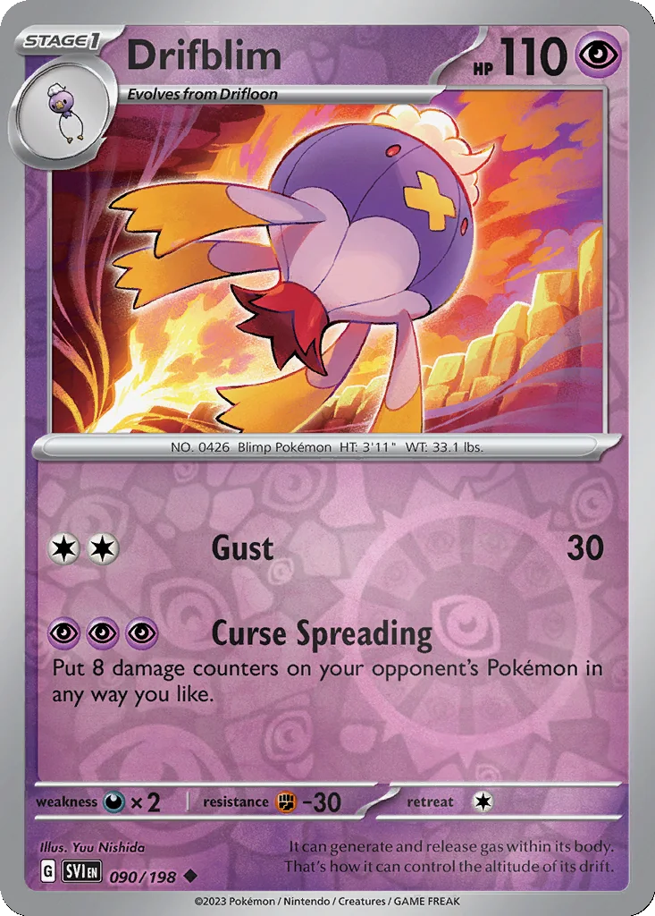 Drifblim 090/198 Scarlet & Violet (Reverse holo)