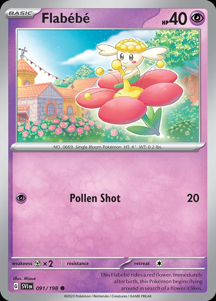 Flabébé 091/198 Scarlet & Violet (Normal)