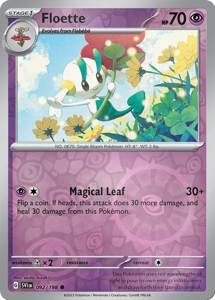 Floette 092/198 Scarlet & Violet (Reverse holo)