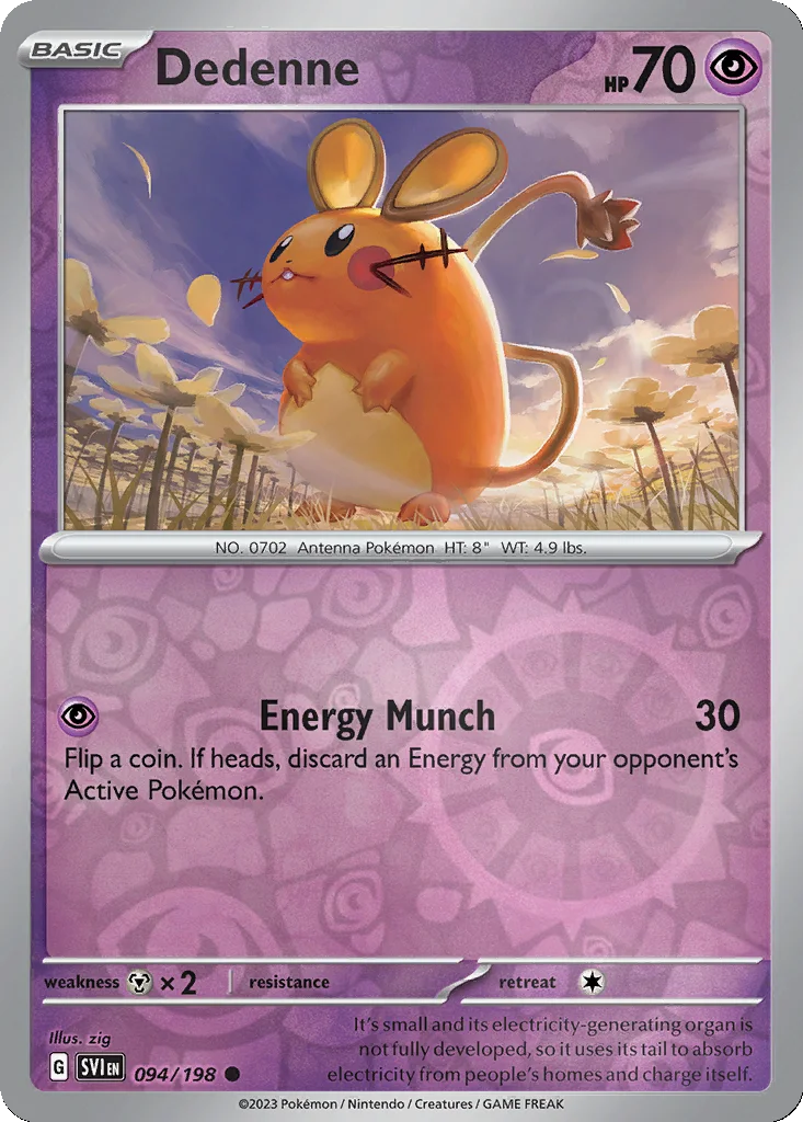 Dedenne 094/198 Scarlet & Violet (Reverse holo)