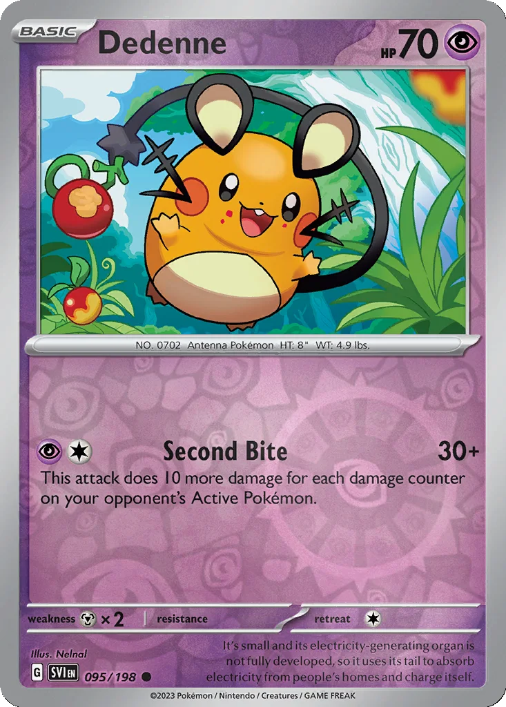 Dedenne 095/198 Scarlet & Violet (Reverse holo)