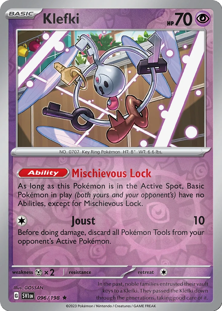 Klefki 096/198 Scarlet & Violet (Reverse holo)