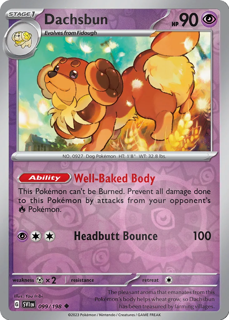 Dachsbun 099/198 Scarlet & Violet (Reverse holo)