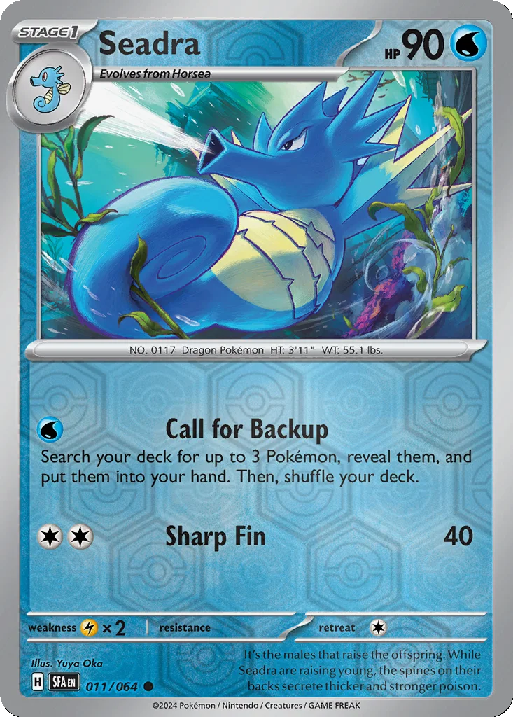 Seadra 011/064 Shrouded Fable (Reverse holo)
