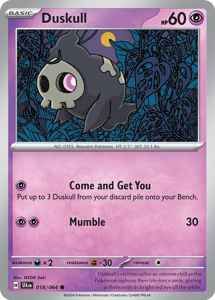 Duskull 018/064 Shrouded Fable (World Championships Deck 2025: Pult Bomb by Jose Cruz Galindo-Resendiz)