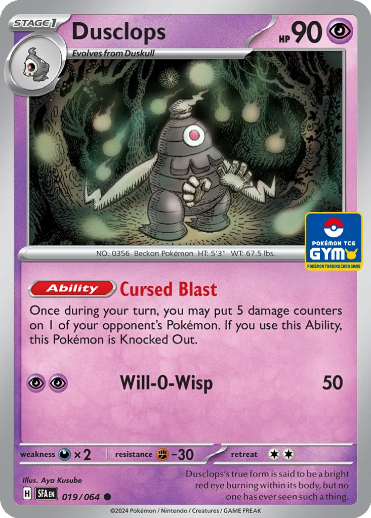 Dusclops 019/064 Shrouded Fable (Pokémon TCG Gym)