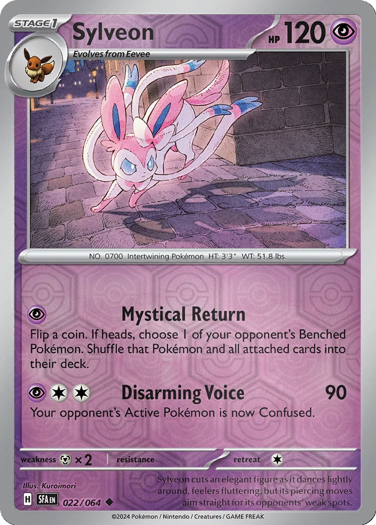 Sylveon 022/064 Shrouded Fable (Reverse holo)