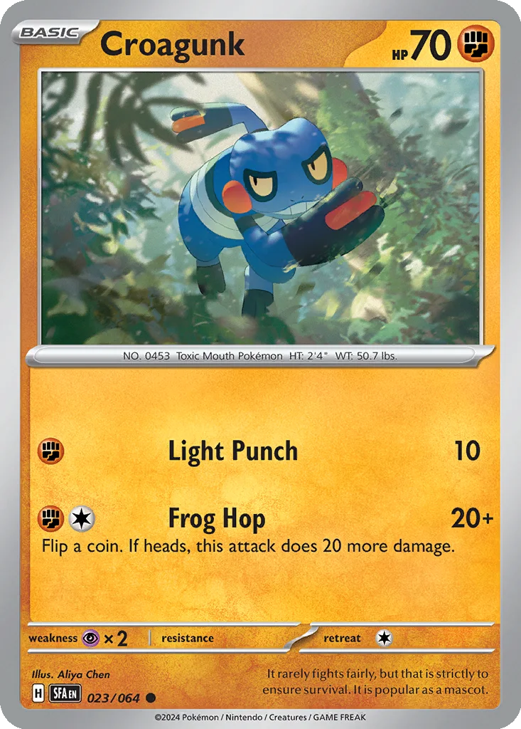 Croagunk 023/064 Shrouded Fable (Normal)