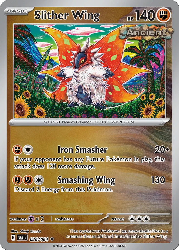 Slither Wing 026/064 Shrouded Fable (Reverse holo)