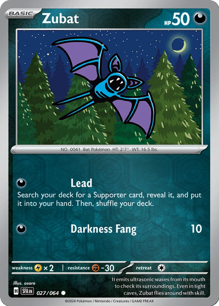 Zubat 027/064 Shrouded Fable (Reverse holo)