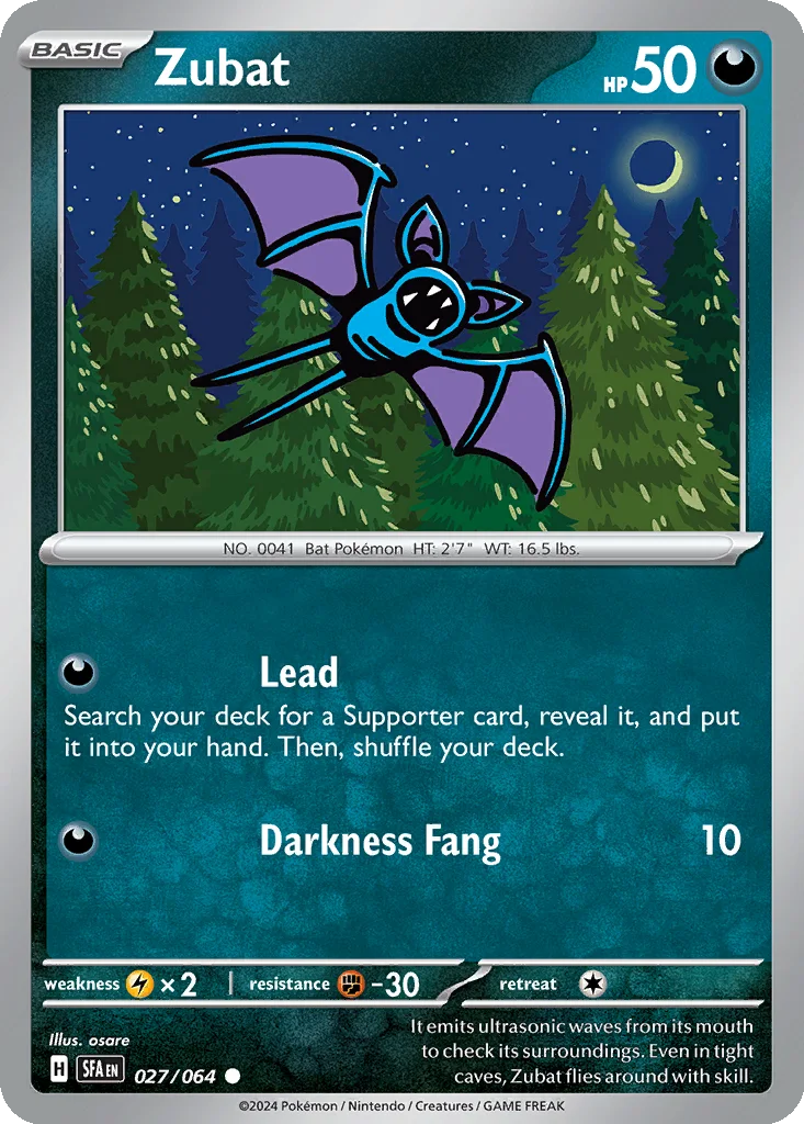 Zubat 027/064 Shrouded Fable (Normal)