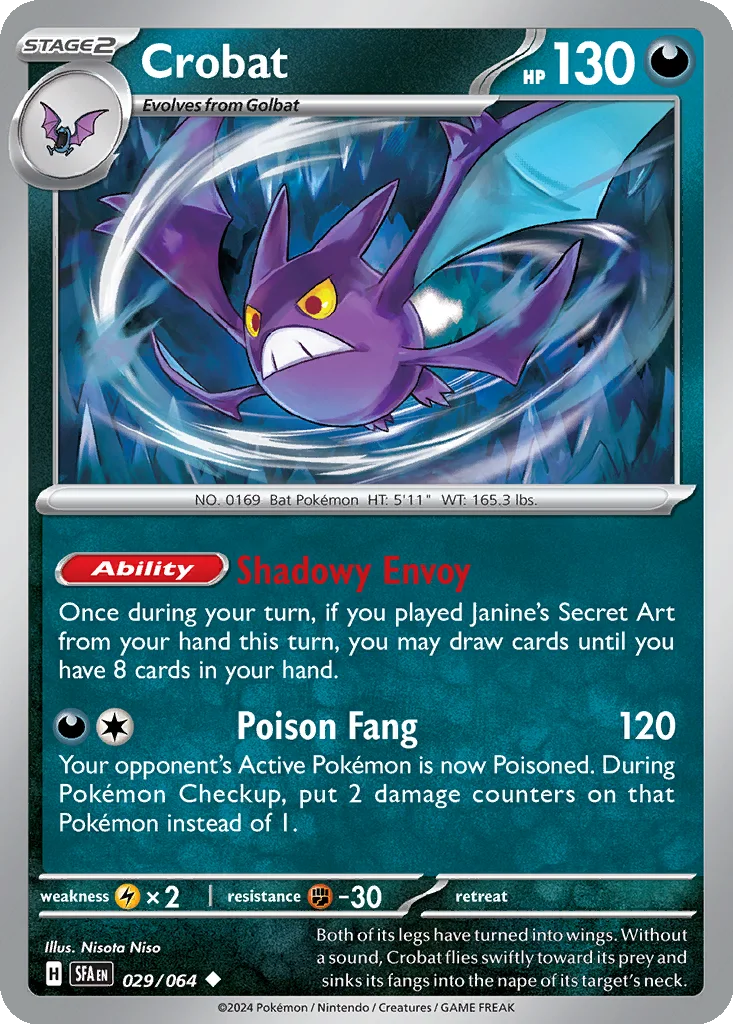Crobat 029/064 Shrouded Fable (Normal)