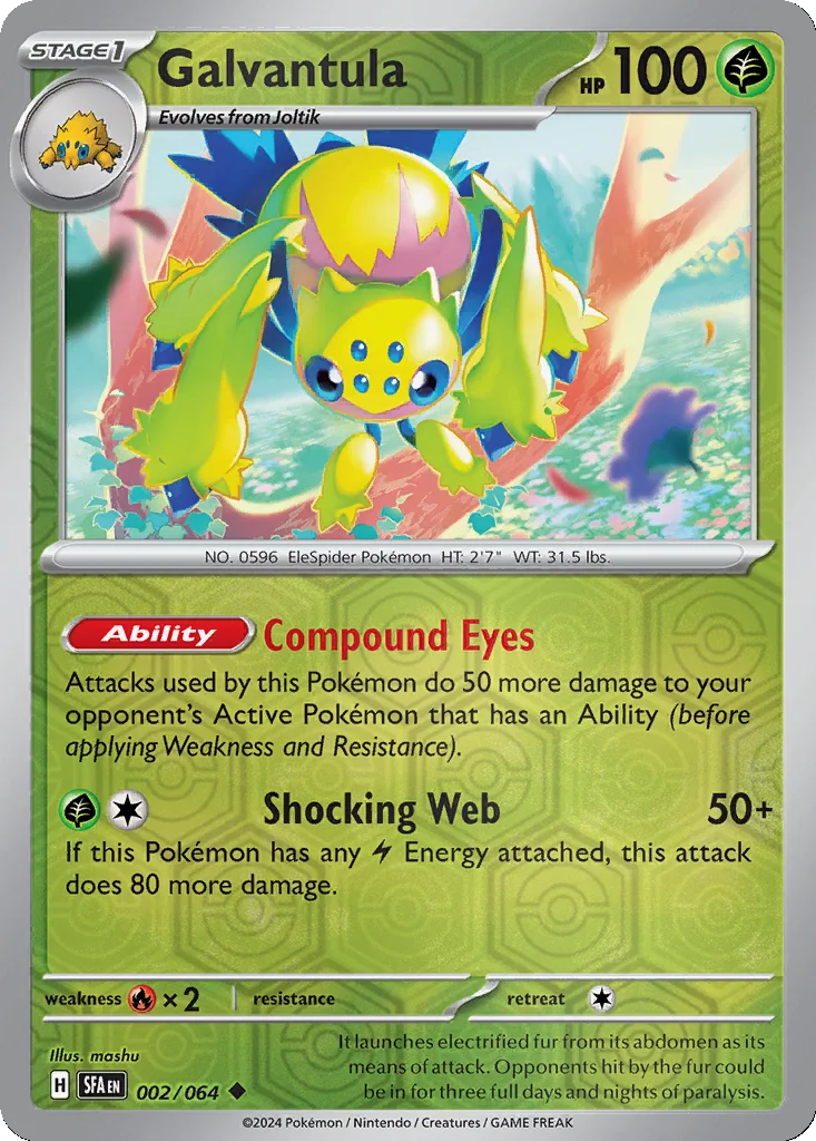 Galvantula 002/064 Shrouded Fable (Reverse holo)