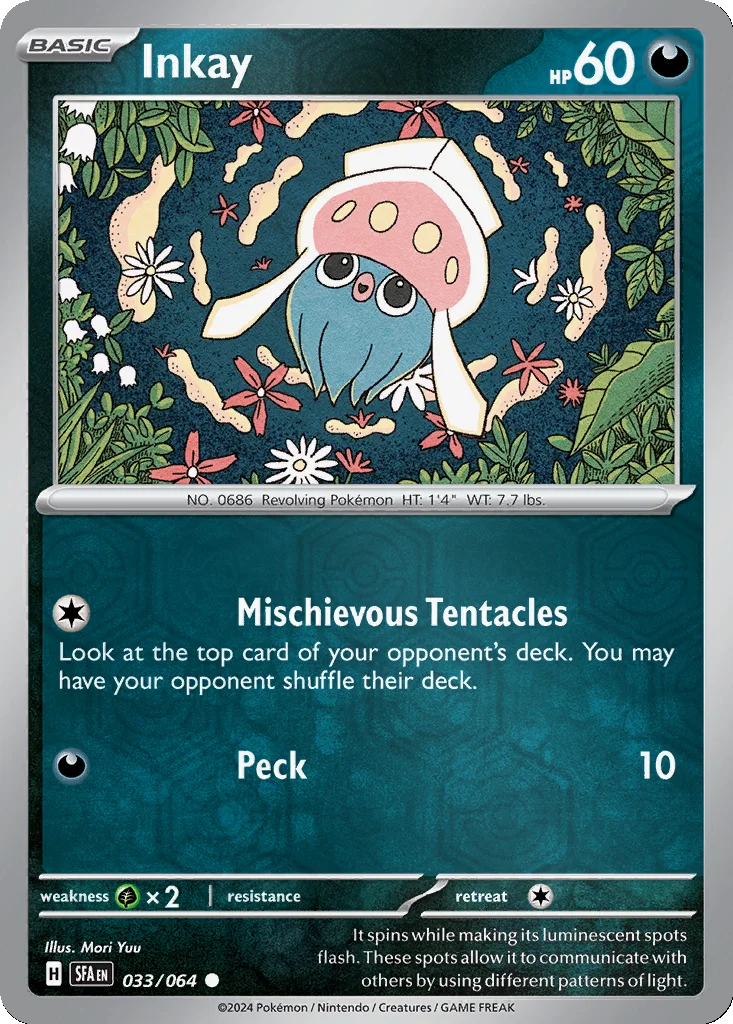 Inkay 033/064 SV: Shrouded Fable (Reverse holo)