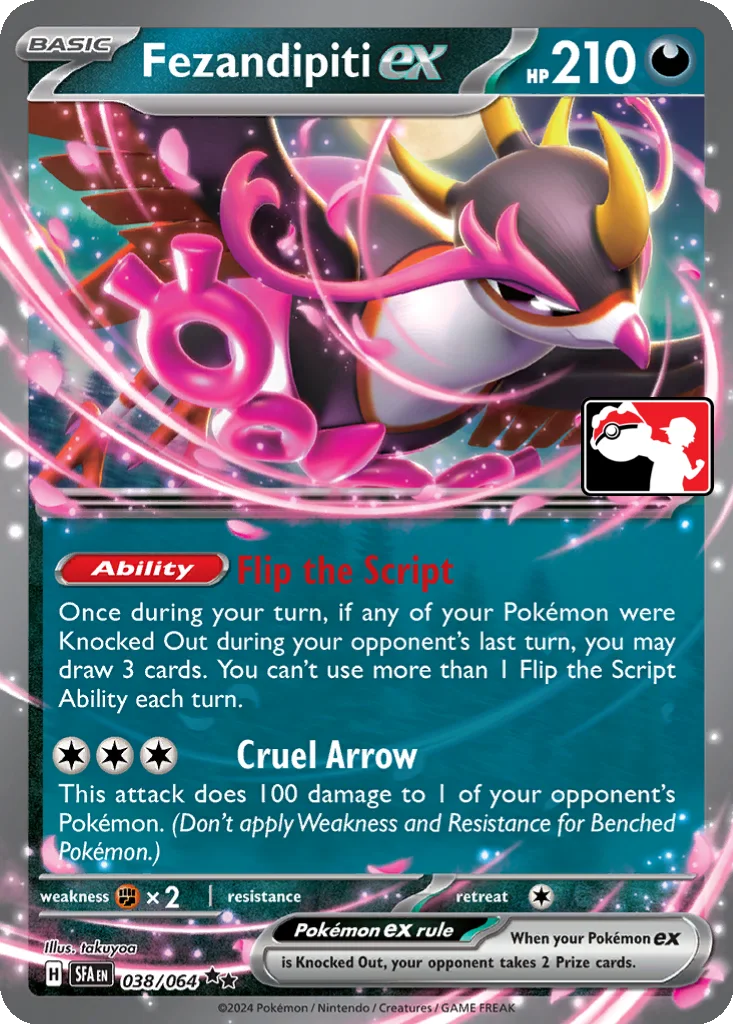 Fezandipiti ex 038/064 Shrouded Fable (Play! Pokémon)