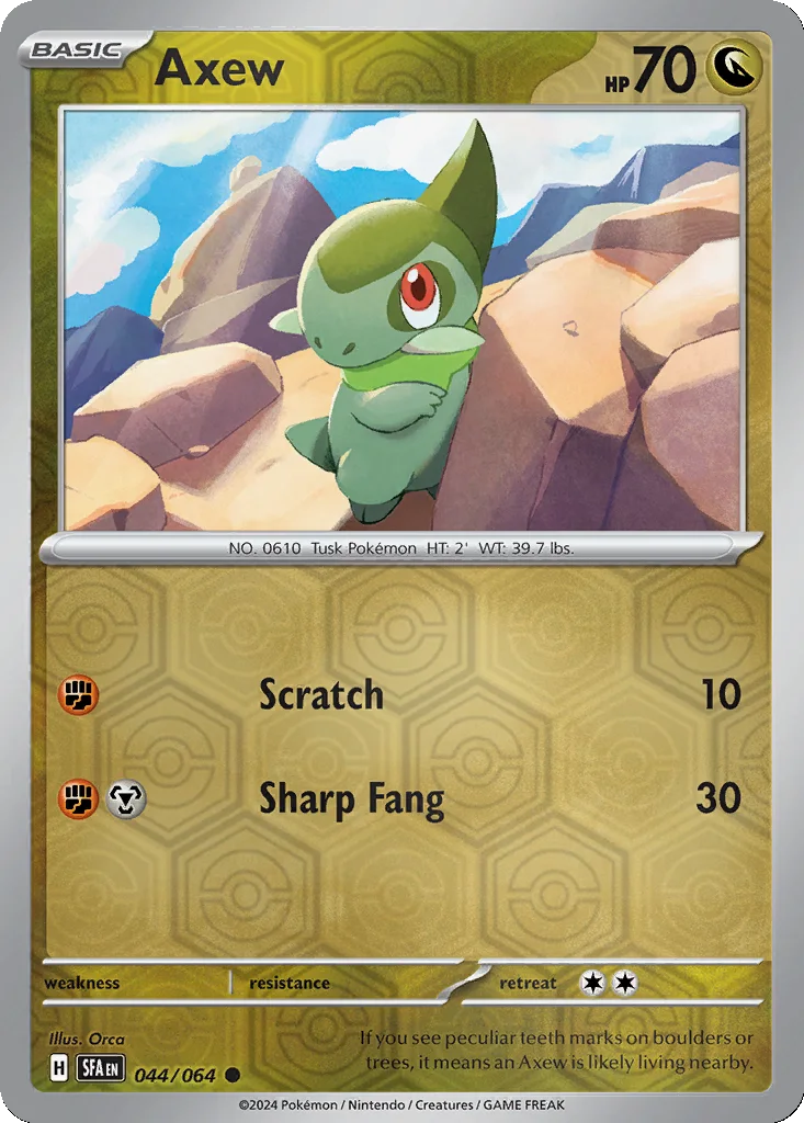 Axew 044/064 Shrouded Fable (Reverse holo)