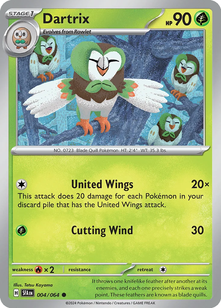 Dartrix 004/064 Shrouded Fable (Normal)