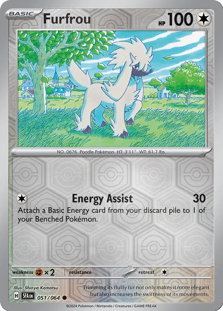 Furfrou 051/064 Shrouded Fable (Reverse holo)