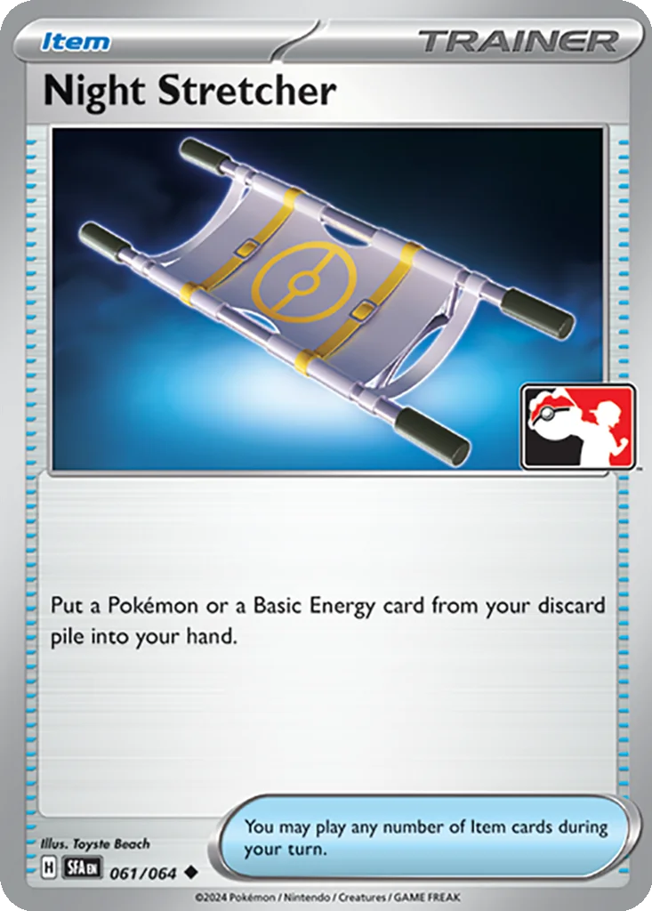 Night Stretcher 061/064 Shrouded Fable (Play! Pokémon (Cosmos Holo))