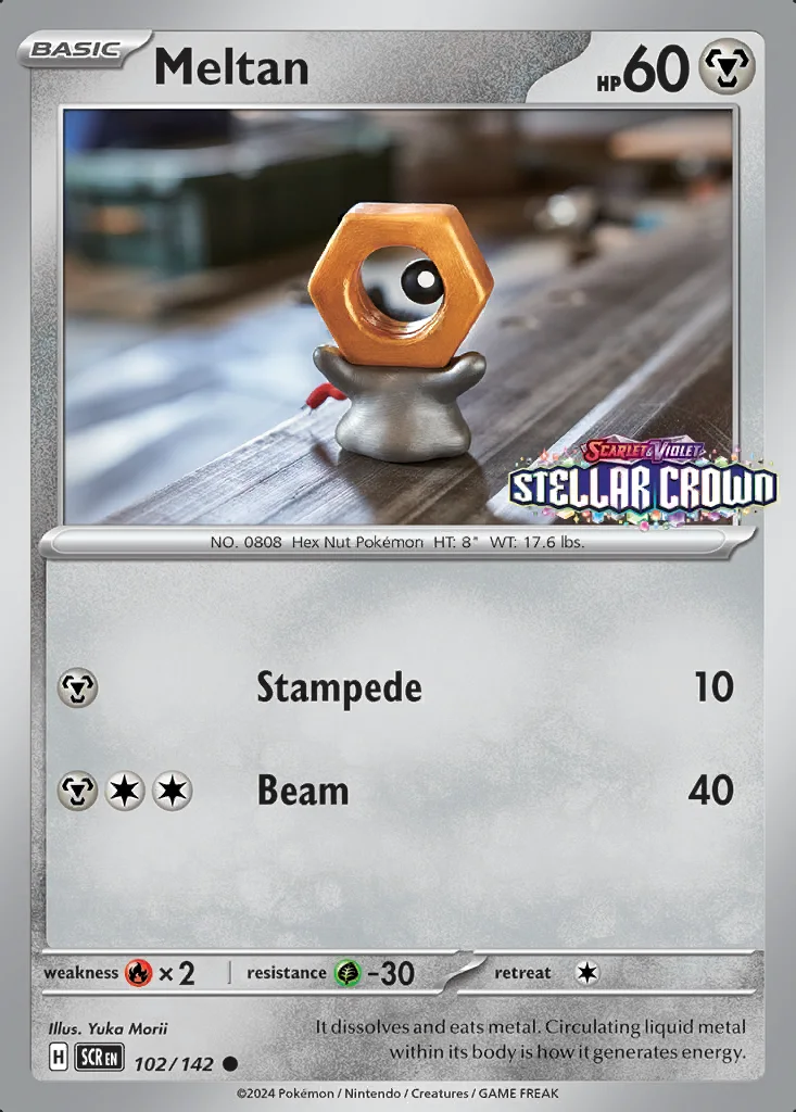 Meltan 102/142 Stellar Crown (Expansion Stamp)