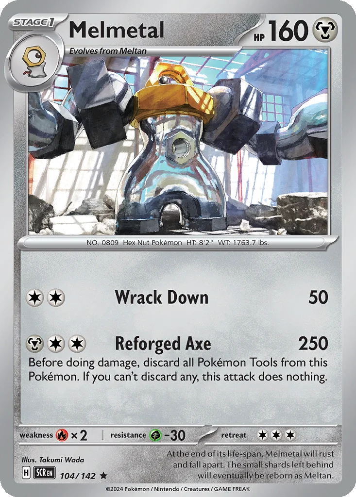 Melmetal 104/142 Stellar Crown (Cosmos Holo)