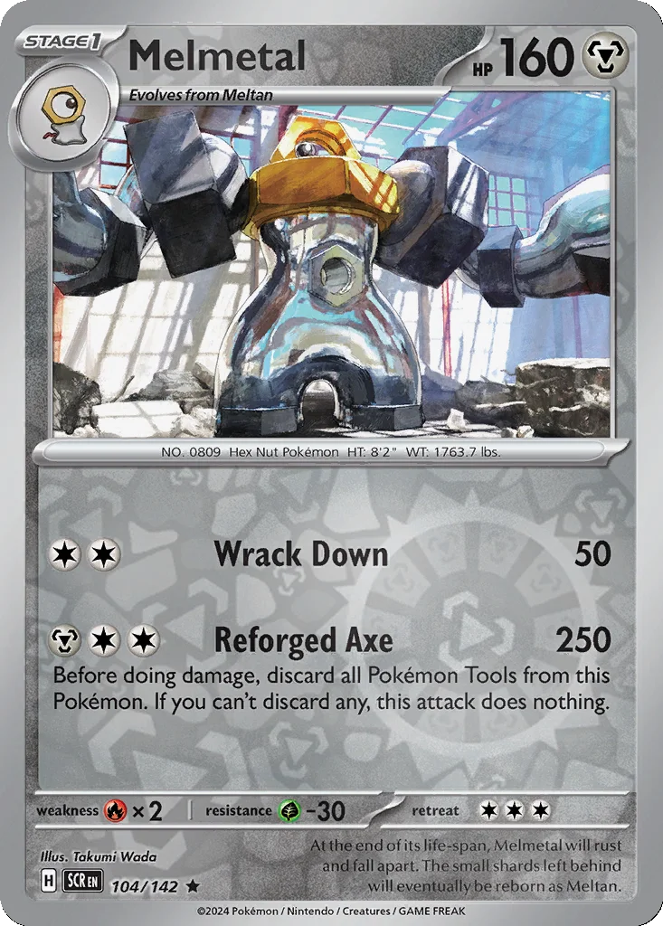 Melmetal 104/142 Stellar Crown (Reverse holo)