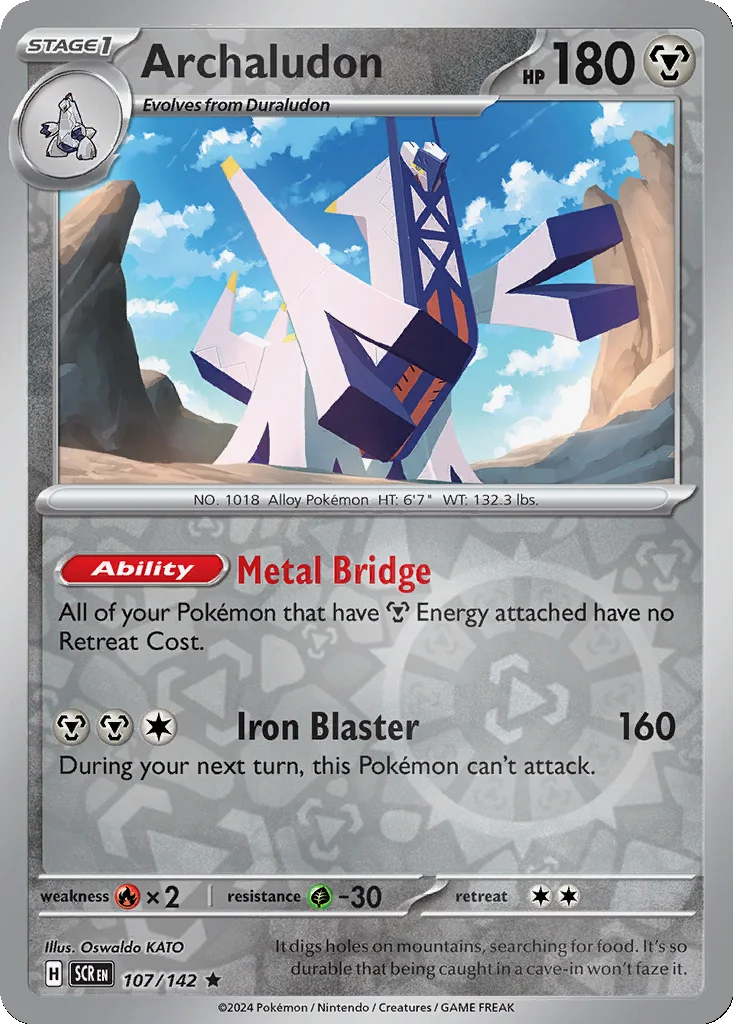 Archaludon 107/142 Stellar Crown (Reverse holo)