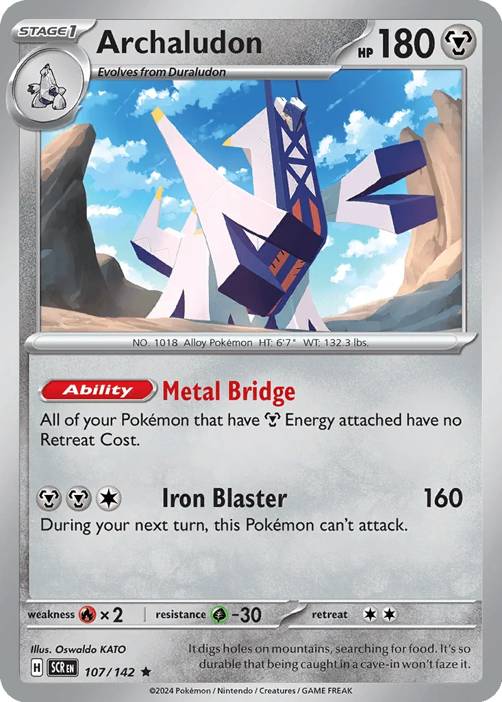 Archaludon 107/142 Stellar Crown (Q2 2026 League Kit)
