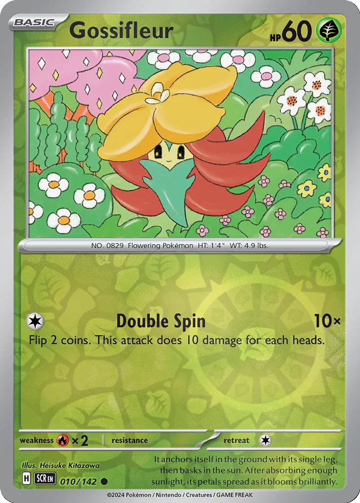 Gossifleur 010/142 Stellar Crown (Reverse holo)