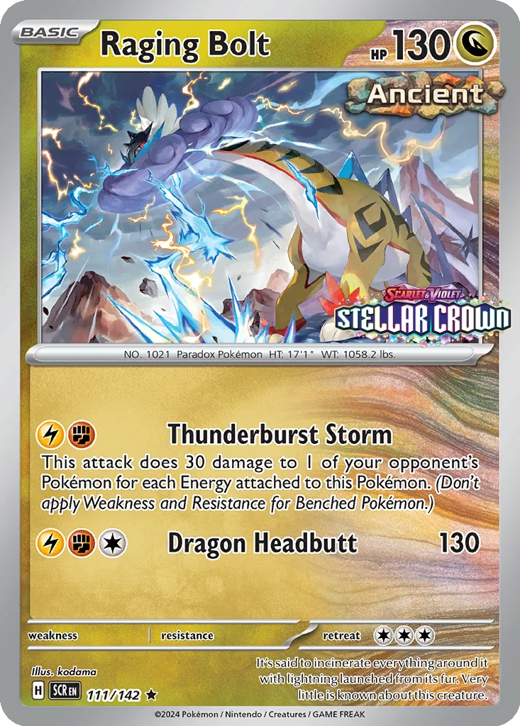 Raging Bolt 111/142 Stellar Crown (Expansion Stamp)