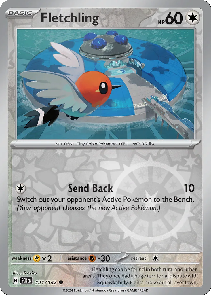 Fletchling 121/142 Stellar Crown (Reverse holo)