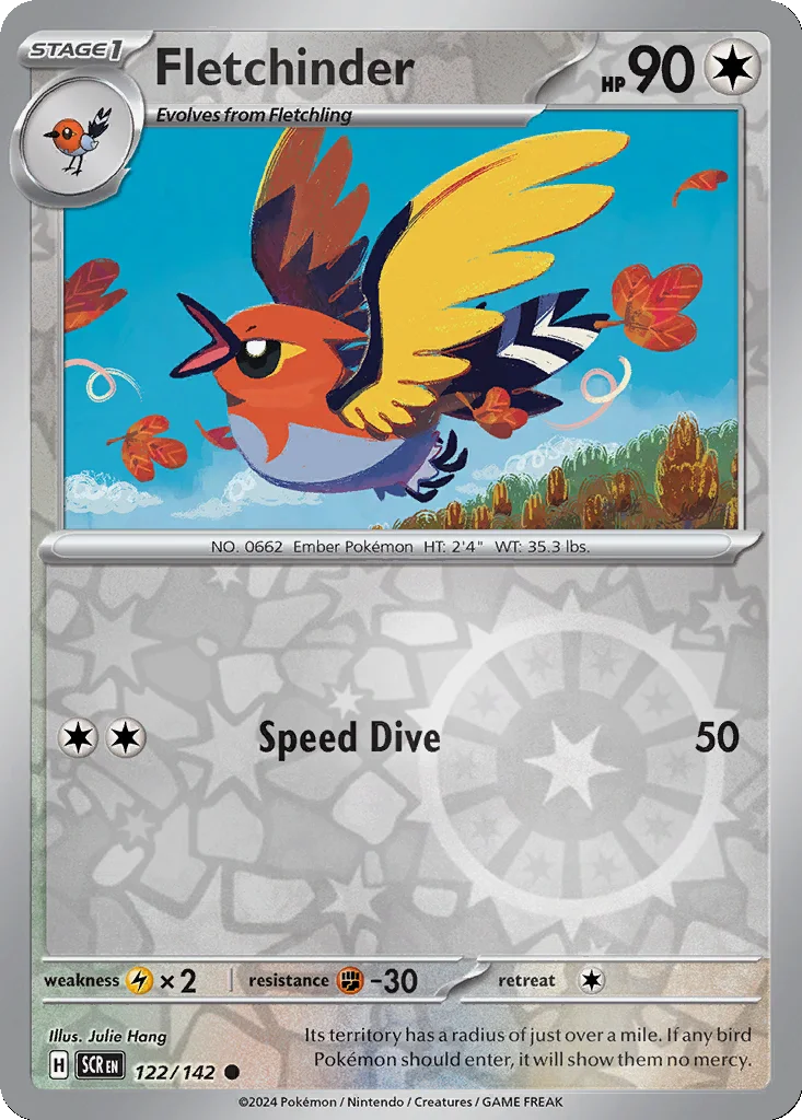 Fletchinder 122/142 Stellar Crown (Reverse holo)