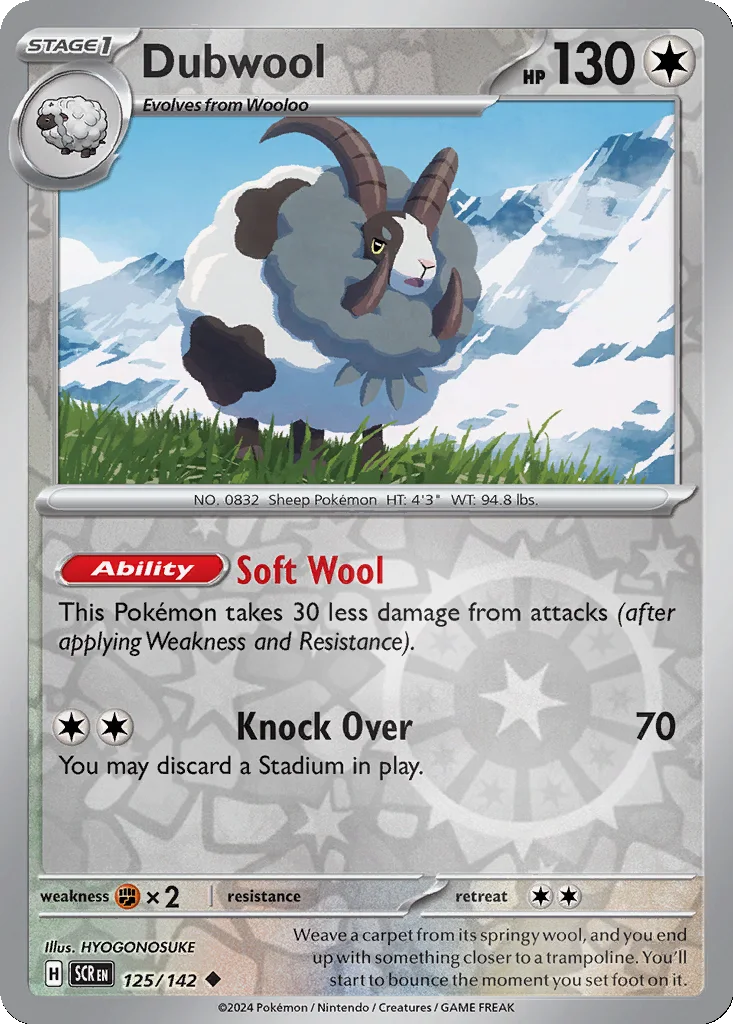 Dubwool 125/142 Stellar Crown (Reverse holo)
