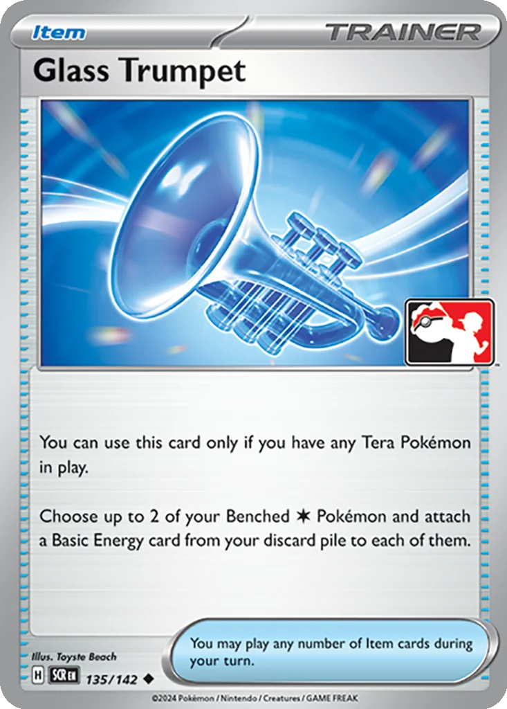 Glass Trumpet 135/142 Stellar Crown (Play! Pokémon (Cosmos Holo))