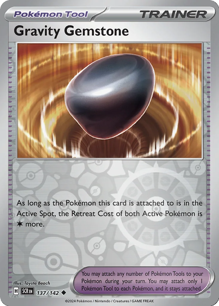 Gravity Gemstone 137/142 Stellar Crown (Reverse holo)